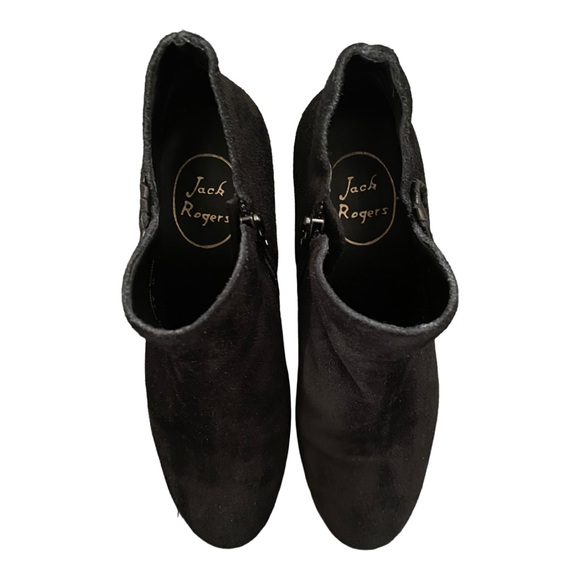 Jack Rogers PEYTON Black Ankle Suede Boots - Picture 3 of 5